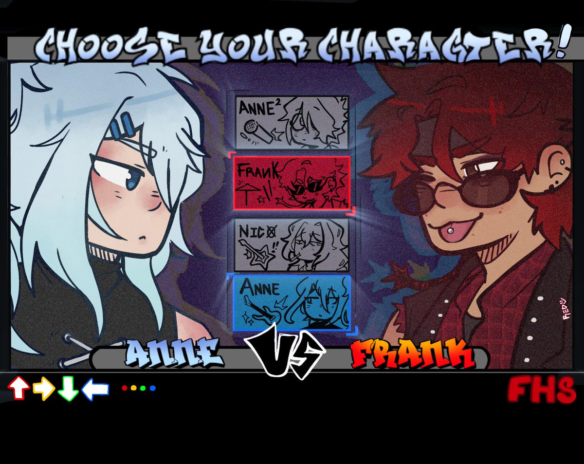 Ocelotl_w's tweet photo. Hola chavos, hice este dibujito como si fuera un videojuego y pensé que podrían poner a sus ocs en la plantilla si quieren 😭
Podría ser divertido entre bandas, como por ejemplo vs entre bateristas y asi
Es mi oc y el de @Def_Latam
https://t.co/RX6VIHV0gV
#BandaHs #Fhstwt #fnafhs https://t.co/utUaelXnZj