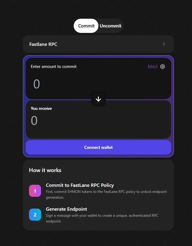 solanageek's tweet photo. Do you know that when you make a transaction on Monad, it goes through an RPC? It's basically the service that lets you interact with the blockchain.

Most users rely on free public RPCs, but more serious users don't. They use better infrastructure to get faster execution, especially when timing matters.

You've probably experienced this before:
- missed an NFT mint
- missed a whitelist
- missed a presale

Just because your RPC was slow to interact with the blockchain.

Problems with regular public RPC:
Everyone shares public RPC endpoints. When activity spikes, things slow down. Even if the chain is fast, your access to it becomes the bottleneck.

- shared infrastructure
- slower response during load
- inconsistent performance

Fastlane have solution
Now you don't have to worry about the execution speed.... Fastlane built a custom RPC system where access is tied to your stake.

You commit your shMON to the RPC policy and gain access accordingly.

- Commit shMON to the RPC policy
- Get access to a dedicated endpoint
- Performance depends on your committed stake

Stake Weighted Access
This system is not equal for everyone. It’s based on the amount of shMON you commit.

- more shMON committed: better priority and lower latency
- less shMON committed: lower priority

Important to know
When you commit shMON, it gets locked in the policy and:
- cannot be transferred
- cannot be used in DeFi
- stays locked until you uncommit

With Fastlane RPC:
- Faster interaction with the chain
- More reliable execution
- Better overall performance.