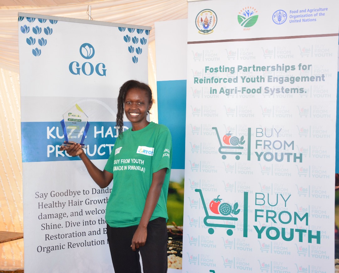 Massive congratulations to #GoodluckMutoni,MD of #God_of_Godness #AYutewinners
She is doing an amazing job producing high quality hair oils.May God’s goodness always be with you make us proud
Her products are available in supermarkets near you go check them out <a href="/ryaf_agribiz/">Rwanda Youth In Agribusiness Forum</a>