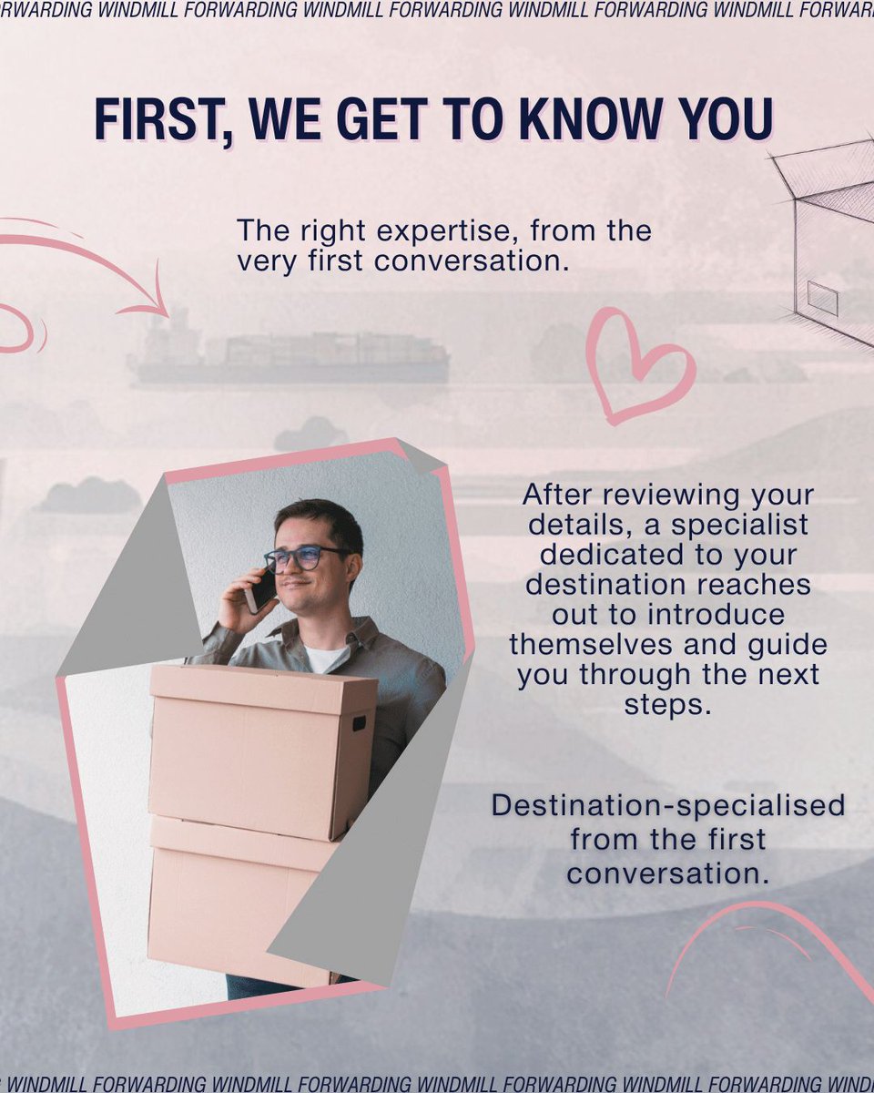 windmillforward's tweet image. Your overseas move is personal. Your quote should be too.

Every Windmill quote starts with a thoughtful conversation. Reach out, and we'll take care of the rest.

#InternationalMove #MovingAbroad #WindmillForwarding #OverseasRelocation #ExpatsLife