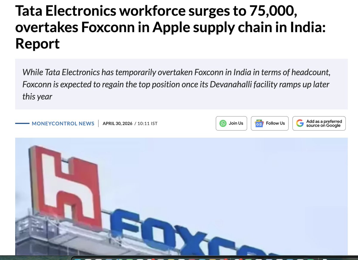 Also, keep an eye for the the Jagiroad (Assam) Semiconductor Plant. Everyone was looking at South India, Tata began the Bhumi Pujan in Assam in 2024 &amp; have already started training 1000+ Assamese youth in advanced OSAT (Outsourced Semiconductor Assembly and Test) technologies.