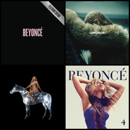 CoededMarshall's tweet photo. If you could select 2 songs from each of these Beyoncé albums to make your own mini project
What songs are you choosing ? 🤔 https://t.co/eqicFc87RB