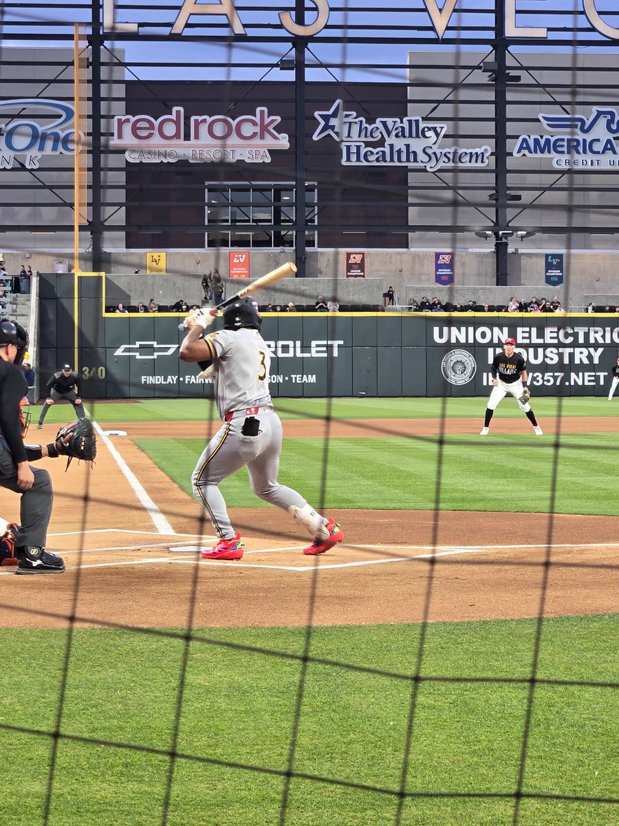 Home plate, front row seats <a href="/thelvballpark/">Las Vegas Ballpark</a> there is much more to do in Vegas, just gotta look. #baseball #lasvegas