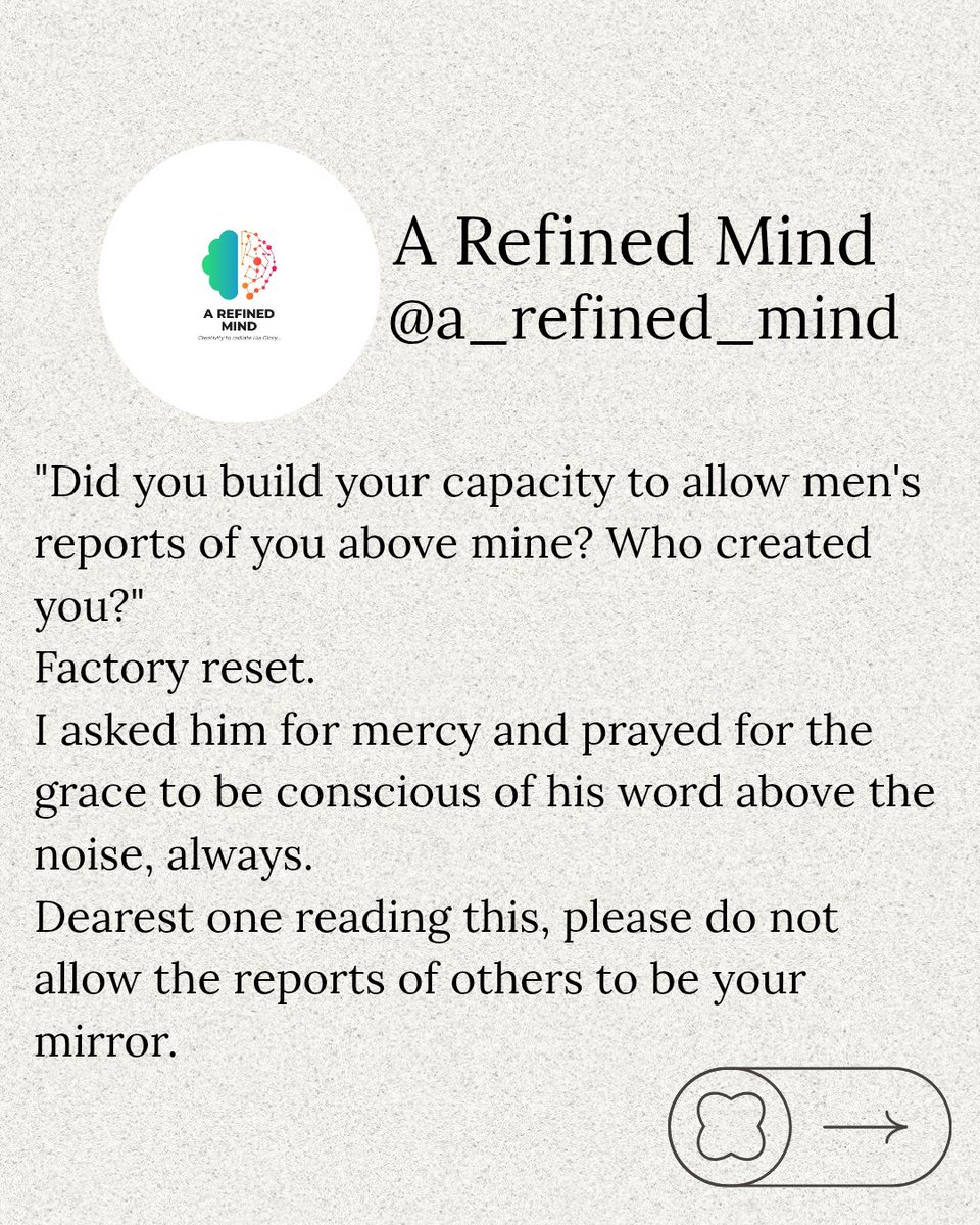 a_refined_mind's tweet photo. On today's episode of matters arising🚨🚨 

God created you and only his word concerning you should matter✨
This is reflective for me and I hope you're blessed.

More in the comments section 👇 https://t.co/DjDTxQbaLQ