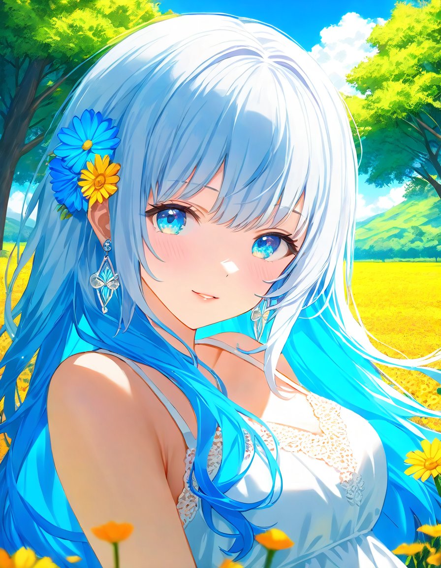 The breeze feels so gentle here. If you'd like, let's stay