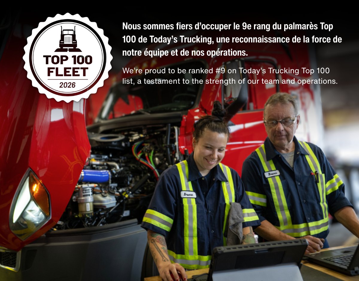 CAT__Inc's tweet photo. Proud to be ranked #9 on the Today’s Trucking Top 100 Fleet 2026 list 🎉

This recognition reflects the strength of our people, our operations, and our commitment to continuous improvement 🚛👏

#Top100Fleet #TruckingIndustry #FleetExcellence #Teamwork #OperationalStrength https://t.co/cfKlYULTsu