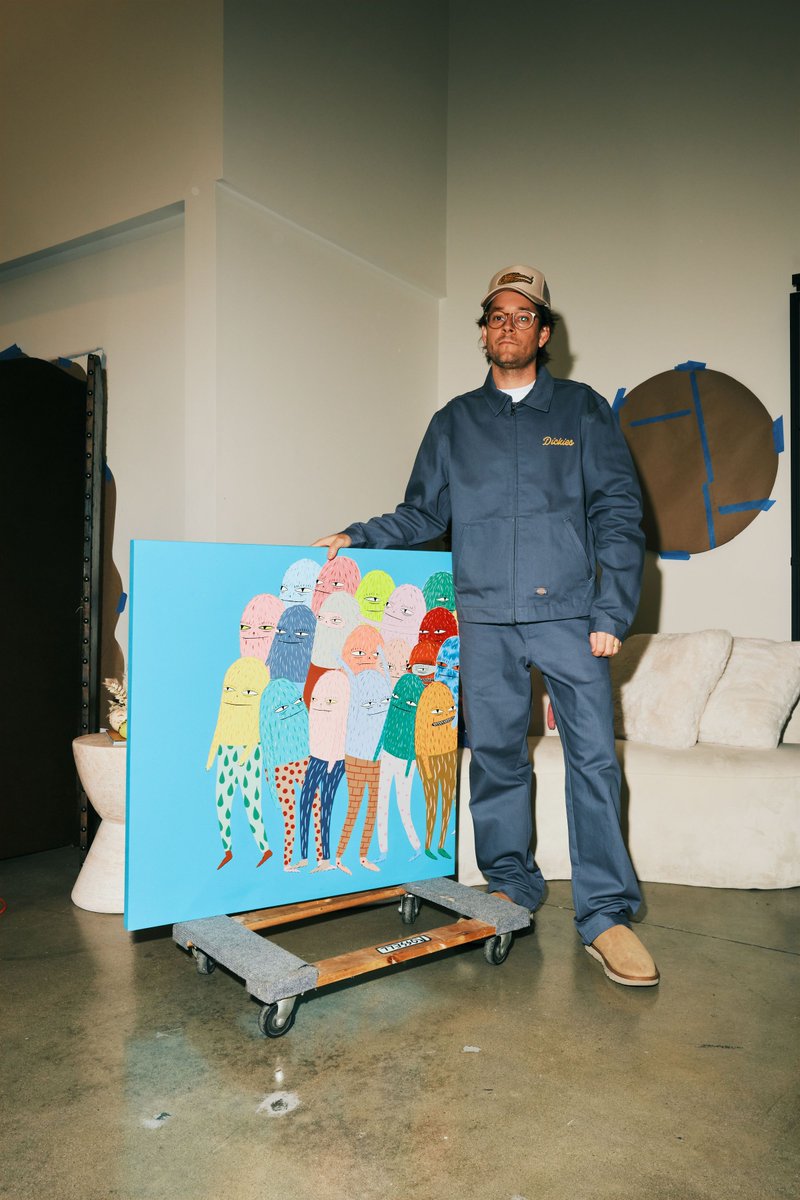 Dickies's tweet photo. More than just a character.

Evan’s “Stink”: a hairy, toothless skate-born alter ego, has become a recognizable figure in street art. His work is deeply shaped by skate culture, a space we’ve long respected and continue to draw inspiration from. https://t.co/2QSb6py9U2