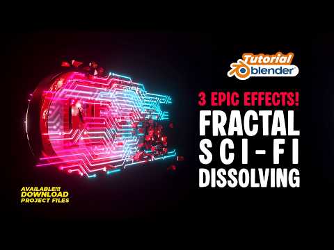 contentguild's tweet image. #SciFi Circuit &amp;amp; Fractal Dissolve Effect in #Blender3D bit.ly/4tQ7t66