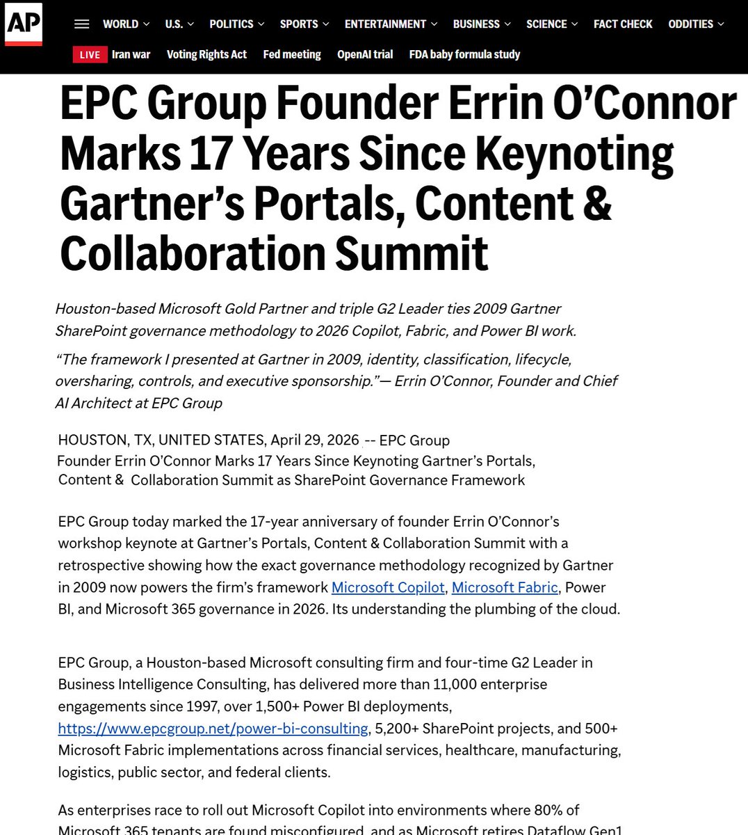 Errin O'Connor tweet media