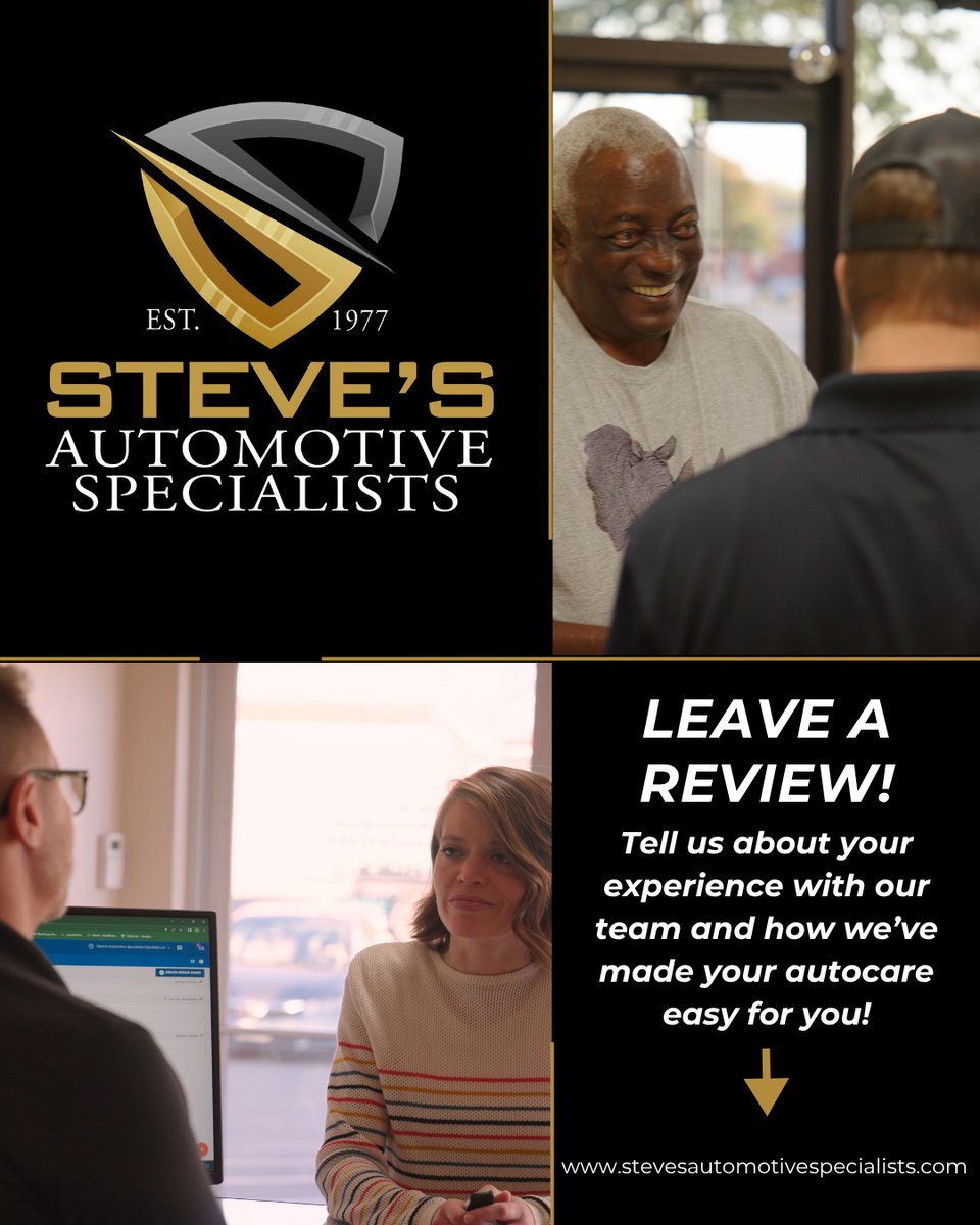 StevesAutoSandy's tweet image. At Steve’s Automotive Specialists, we value our customers and strive to make auto care easy and stress-free. Whether it’s routine maintenance or major repairs, we’re here to keep your vehicle running smoothly.
#TestimonialThursday #CustomerFirst #Autocaremadeeasy