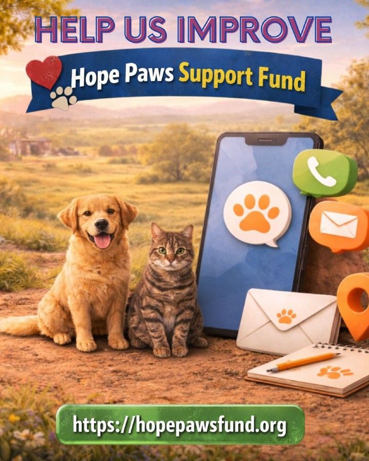 hopepawsfund's tweet image. "🐾 Help us improve Hope Paws Support Fund website! 🐶
Take 2 mins to share your feedback and make our website easier to use &amp;amp; save more dogs ❤️
Take the poll here: hopepawsfund.org/nonprofit-webs…

#Nonprofit #DogRescue #Feedback #SupportDogs #HopePawsSupp"