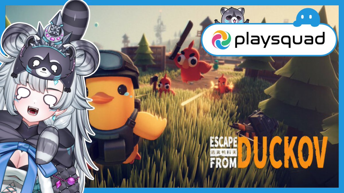 korioujo's tweet image. 🫵YOU’VE GOT THE POWER! On today’s stream I’ll be playing Escape from Duckov w/ PlaySquad interplay enabled!
 
So you’ll be able to add enemies &amp;amp; make me cry or be my ally &amp;amp; I’ll share my snacks!! 🍧🦝 Thank you @Playsquad_offl ! #sponsor
 
🔴TONIGHT 4:30pm PT/7:30pm ET