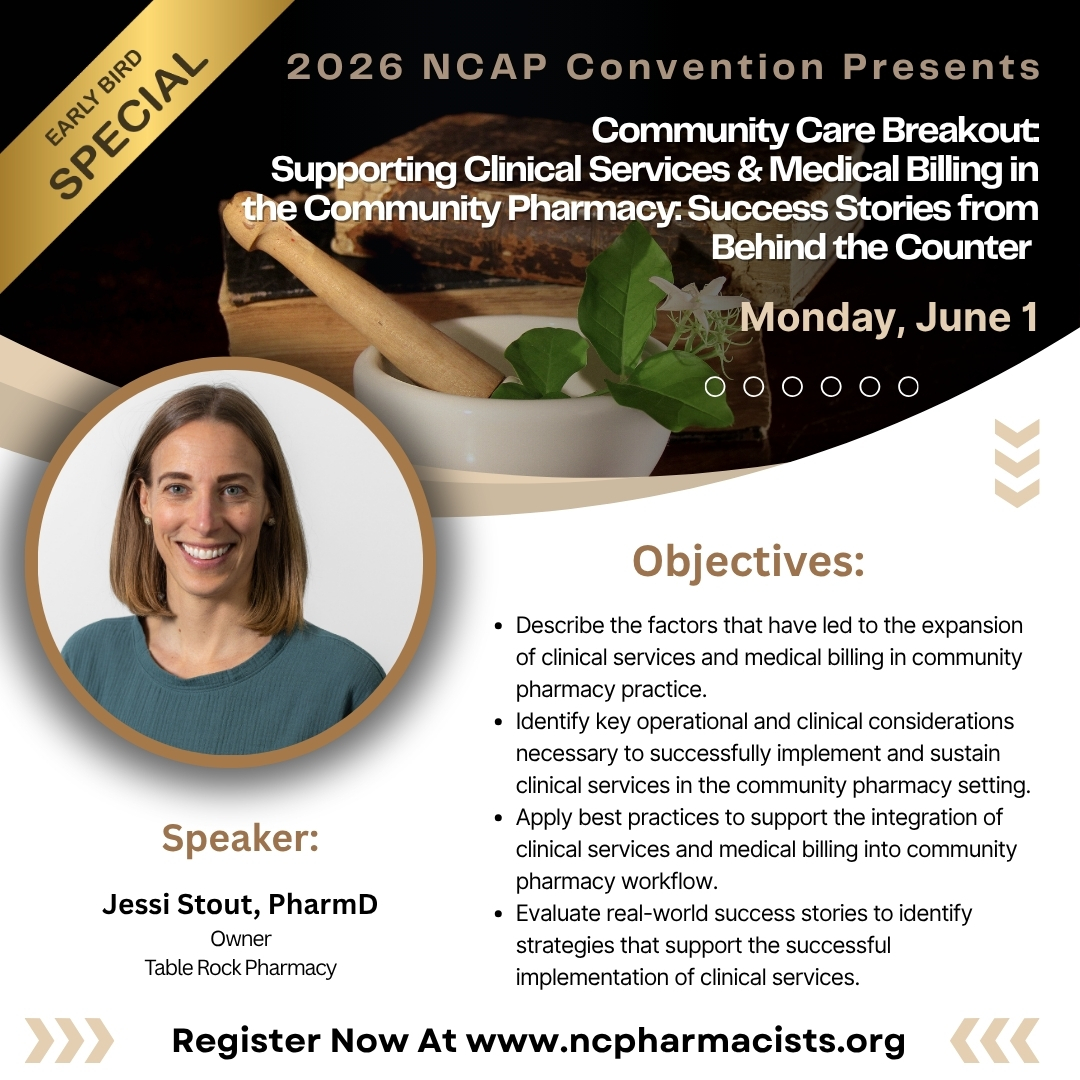 NC Association of Pharmacists tweet media