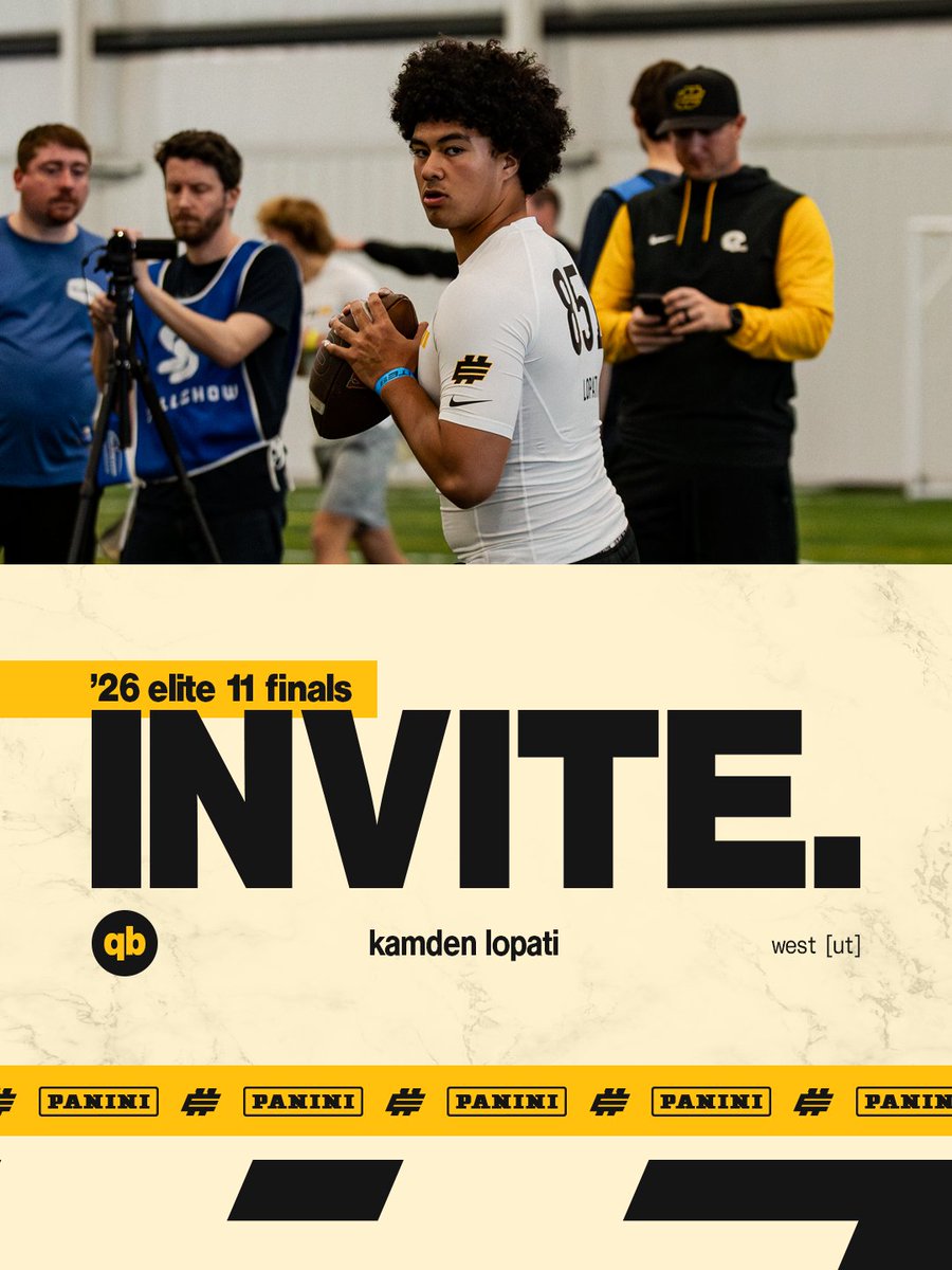 Elite11's tweet image. ‘26 ELITE 11 FINALIST

🎯 @CowboyKamden 

#Elite11