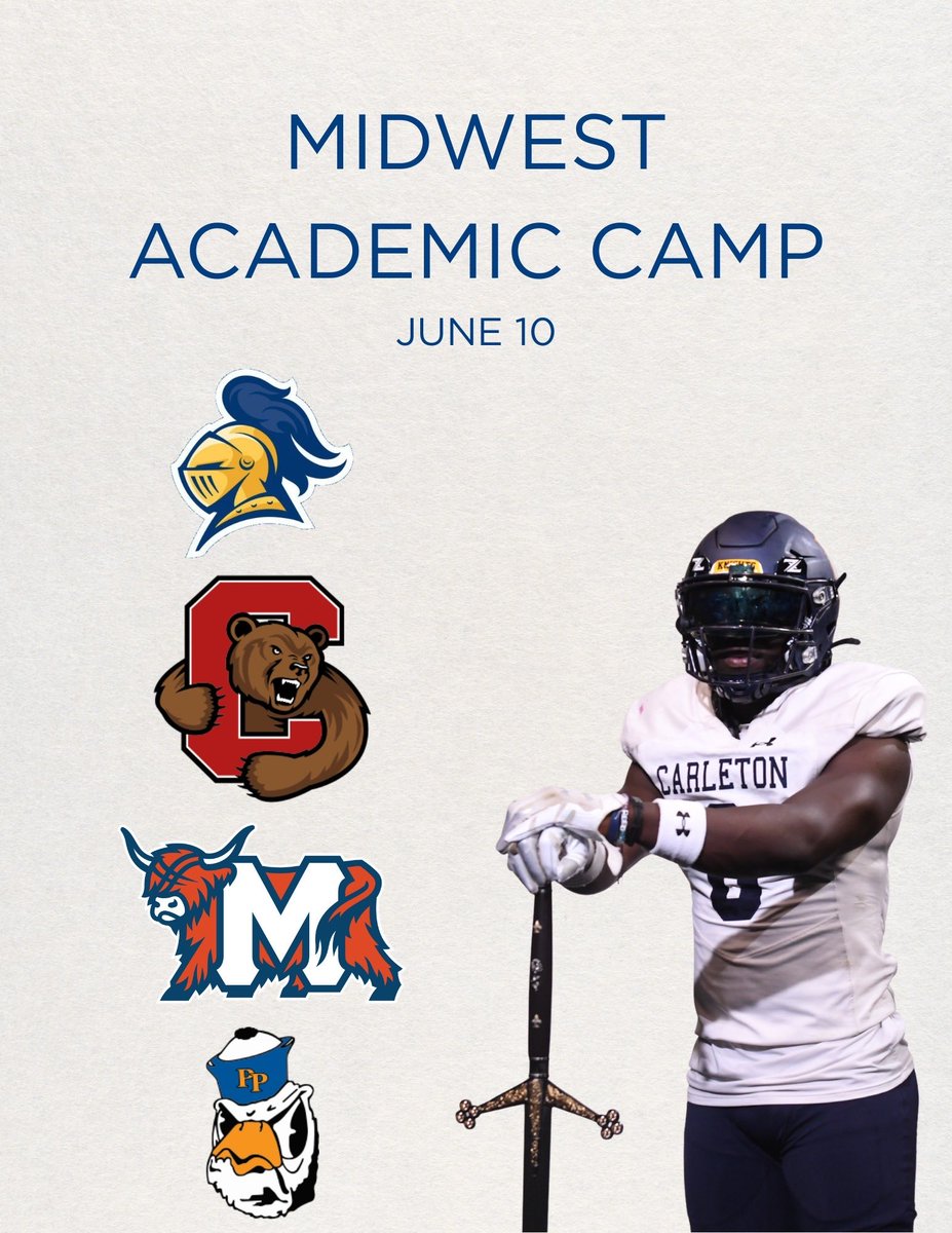 WBesseghin3232's tweet photo. Huge thanks to @CarletonFB @CoachJournell for the camp invite!! https://t.co/n1E5HNenos