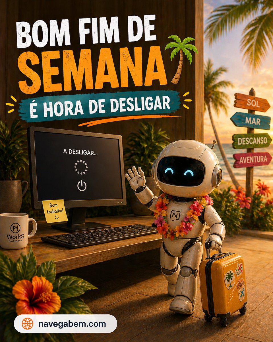 navegabem's tweet image. Hora de desligar…  ✨
Bom fim de semana — voltamos com mais ideias, mais estratégia e mais resultados. 🚀 @navegabem
#bomfimdesemana #weekend #navegabemwebdesign #websites #madeira