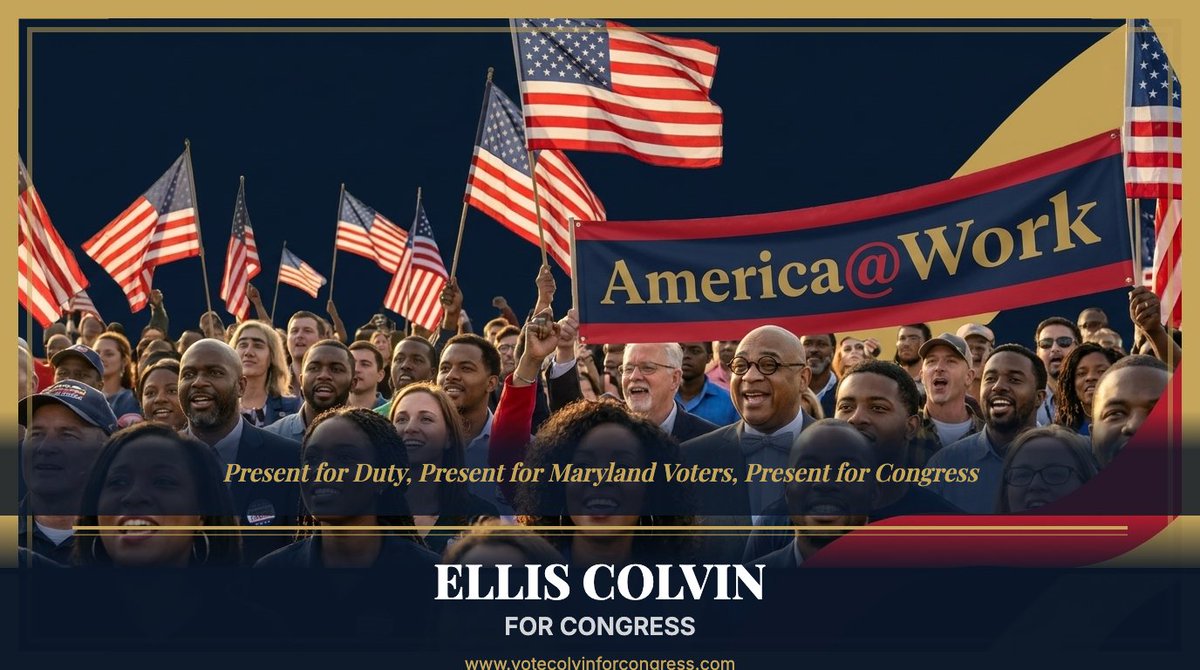 Colvin4Congress's tweet photo. MD-5 lost 25K+ jobs. That ends with Dr. Ellis Colvin in Congress. #AmericaAtWork | https://t.co/tjYNW4atJ9 #EllisColvinForCongress #JobsFirst https://t.co/AmuOzTTT4U