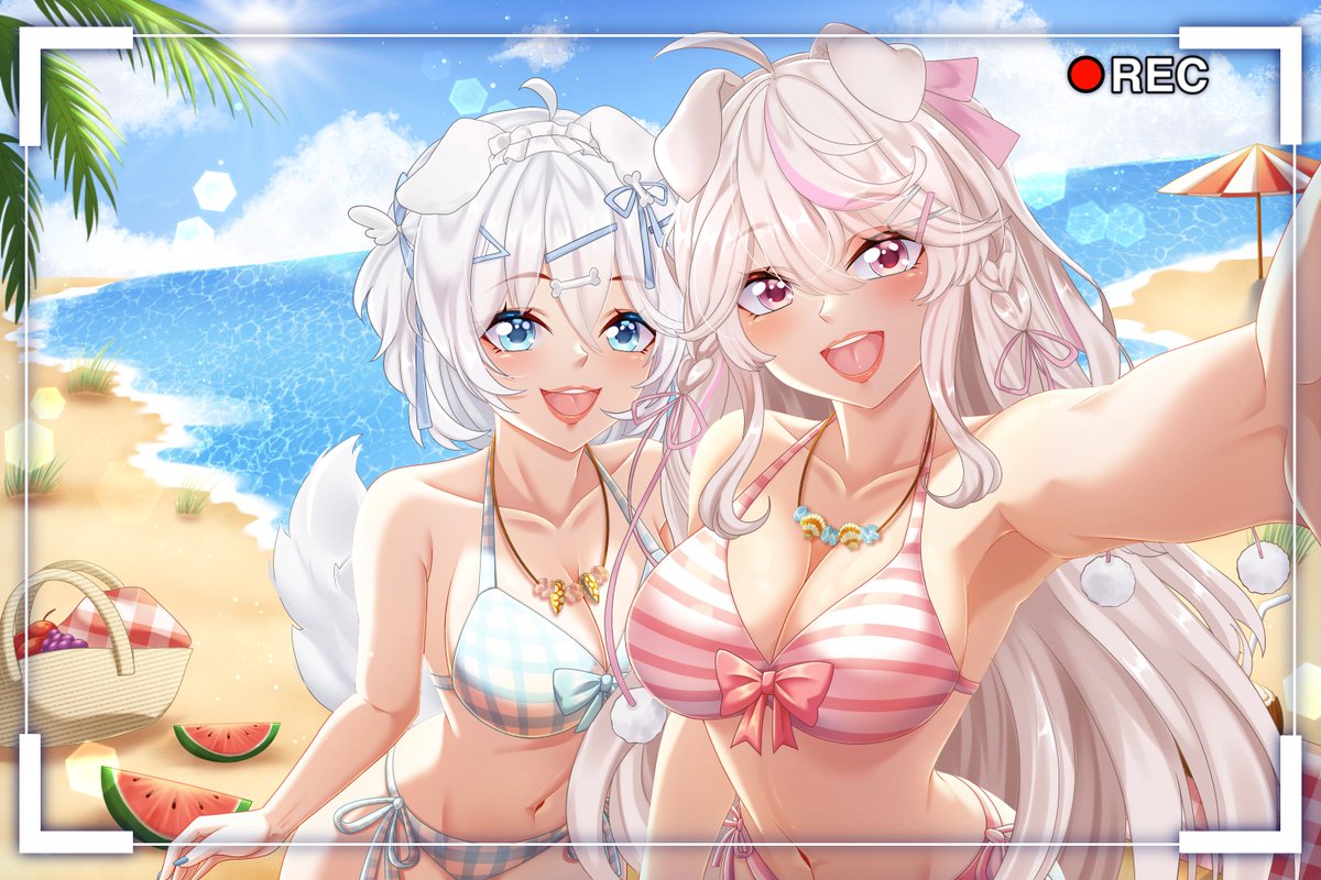 nerinahazuki's tweet image. Sharing the final look of the sketch I did the other day🤩 This twin cuteness is overload. What do you think?

#ArtistOnTwitter #VgenComms