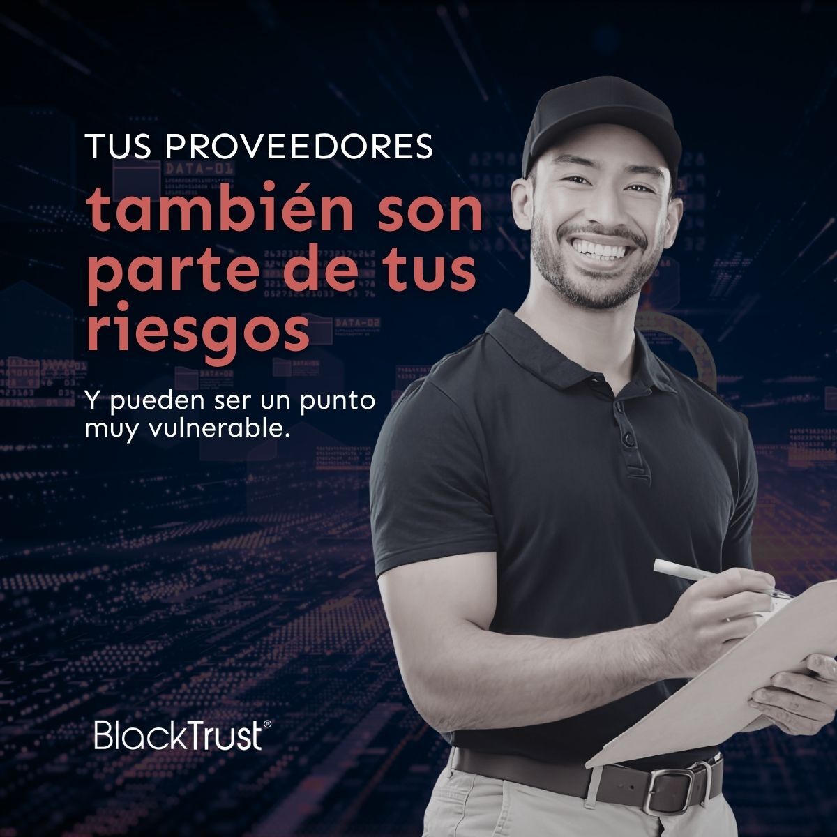 _blacktrust's tweet photo. Validar proveedores no es desconfianza, es estrategia. Evaluar, analizar y monitorear a terceros es proteger tu operación completa.

Regístrate y obtén un demo: https://t.co/OQ9fWB9Fxd https://t.co/0p58tN2wPx