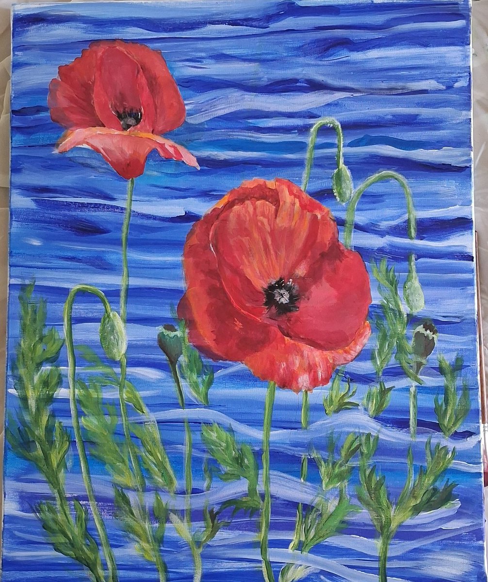 PishroFarnaz's tweet image. GM GM my dear fam 
I’m making progress on my new artwork: Puppies, Flowers in the River, created with acrylic.
It will be available soon on my Objkt marketplace
#farnazpishro
#puppies
#acrylic