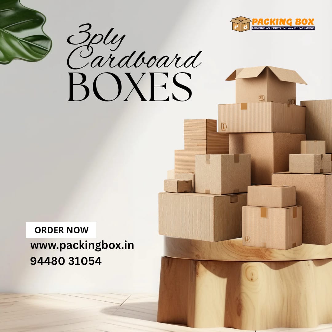 PackingBoxblr's tweet image. 3 Ply Cardboard Boxes
Premium quality 3 ply cardboard boxes designed for safe packing and protective storage.
Order now at packingbox
packingbox.com

9448031054
#3plybox #cardboardboxes #packingboxes #corrugatedboxes #packagingmaterials #shippingmaterials #packingbox