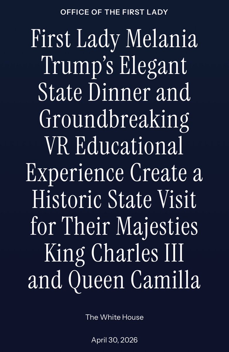 First Lady Melania Trump tweet media