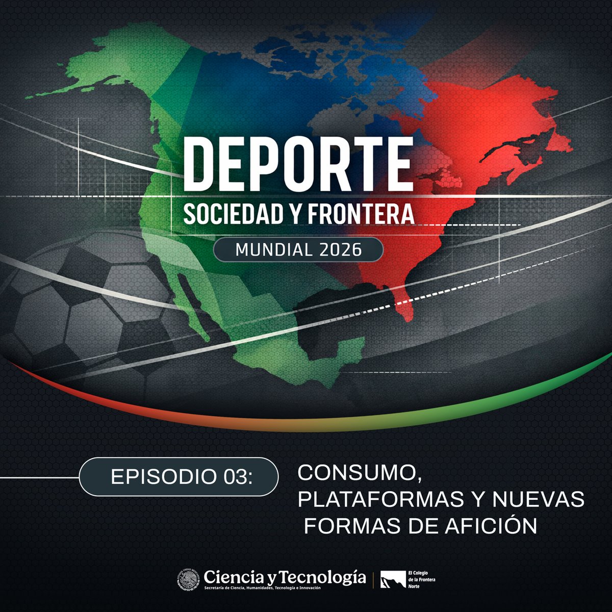 elcolef's tweet image. #ESTRENO 📻 Presentamos el nuevo episodio de «Deporte, Sociedad y Frontera», conducido por Alejandro Vásquez, Estudiante del Doctorado en Estudios Culturales. ⚽️🗣️

Episodio 3: Consumo, plataformas y nuevas formas de afición

YouTube: youtu.be/YcMJmiF3Ozk