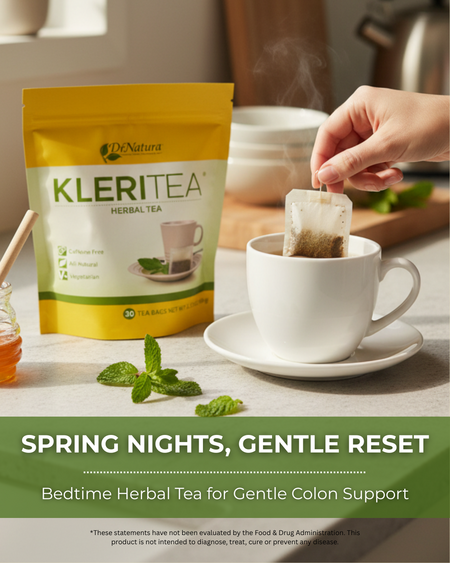 DrNatura_'s tweet image. Spring nights, gentle reset 🌿

KleriTea® is a caffeine-free herbal blend that supports gentle digestion and overnight balance—part of a simple nightly routine.

#GutHealth #DigestiveWellness #DrNatura #KleriTea