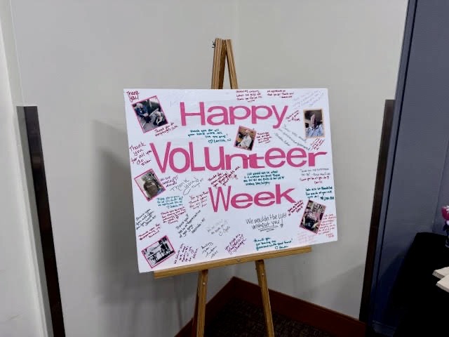 LUHFoundation's tweet photo. Last week we celebrated and honored the amazing volunteers we have here at LUH for Volunteer Month! LUH has over 100 active volunteers sharing 850 hours of their talent and time with us every month! The LUH Foundation was so happy to be a part of this event and provide lunch! 🫶 https://t.co/3BDJXurWZM
