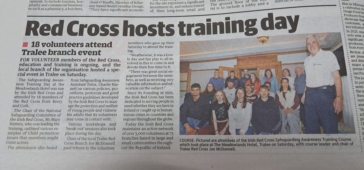Irish Red Cross - Tralee tweet media