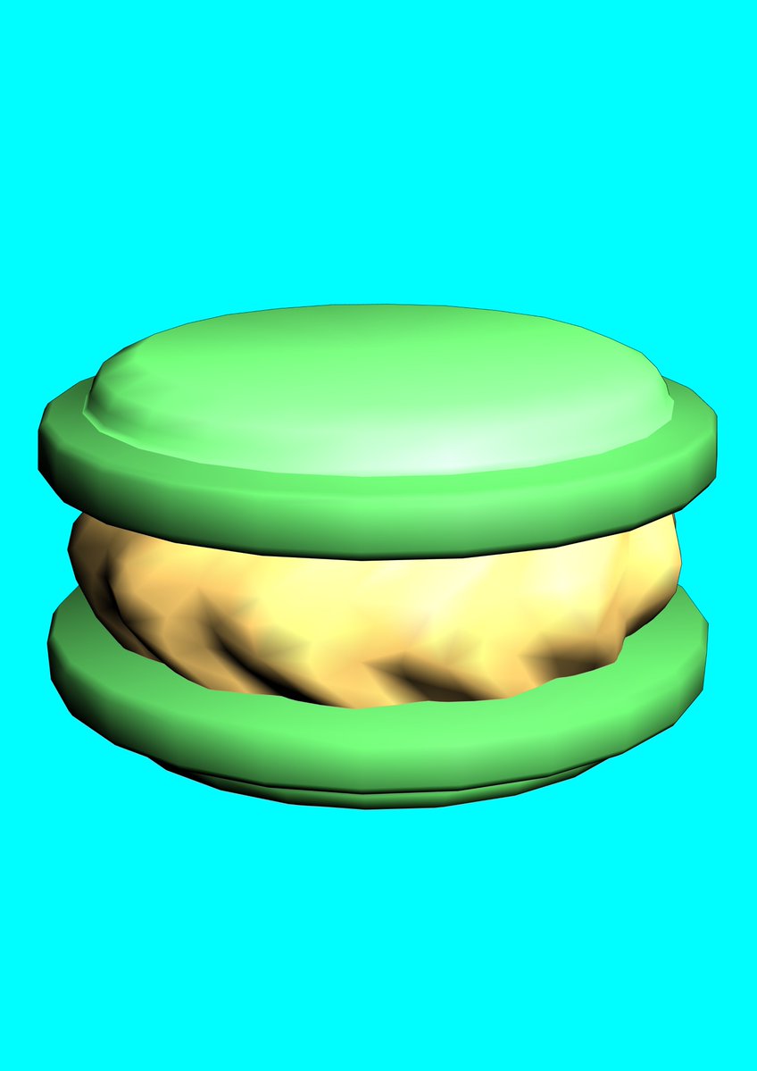 mariscae_itete's tweet image. 【3Dモデル配布 487日目】マカロン
(画像はCLIPSTUDIOで動作確認した際の物です)
#素材配布 #Blender #CLIPSTUDIO
リンクはツリーに！