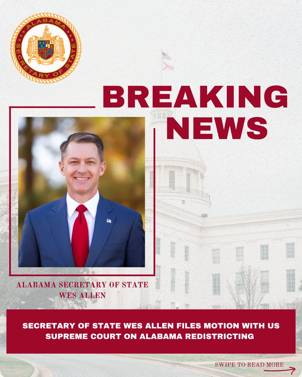 Wes Allen Alabama Secretary of State tweet media
