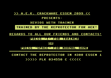 CracktroBot's tweet image. Xevious (1982) - Crack: AEK Crackware - #Commodore64
Sabotage (1988) - Crack: Fusion (FS) - #Commodore64
Savage (1988) - Crack: Nul Part System (NPS) - #AmstradCPC
Manix (1990) - Intro Hack: Spaikers - #Amiga