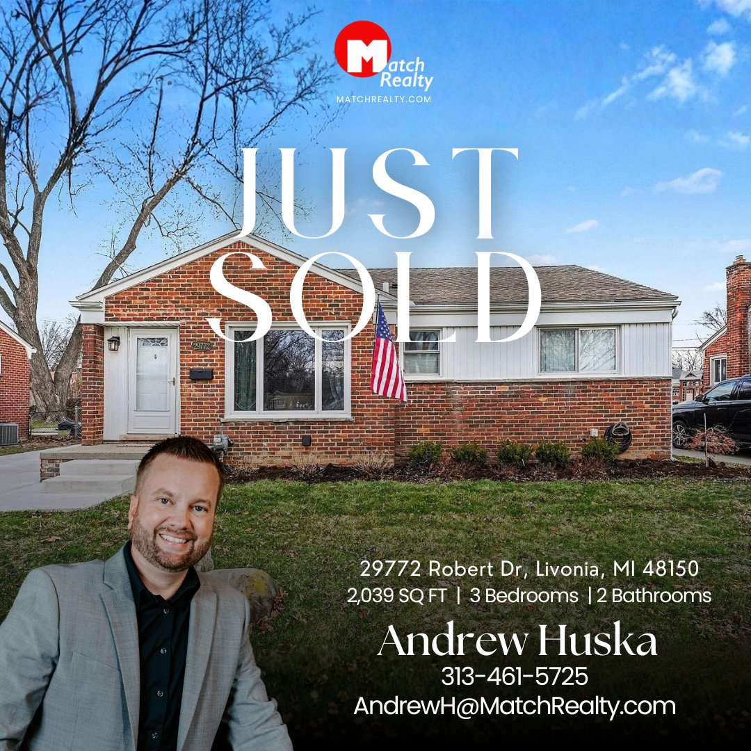 MatchRealtyMi's tweet image. Another property successfully closed. 🎊 On to the next exciting journey! Great job @andrewhuska_realtor!

matchrealty.com

#JustSold #Closed #MatchRealty #MichiganHomes #MetroDetroit
