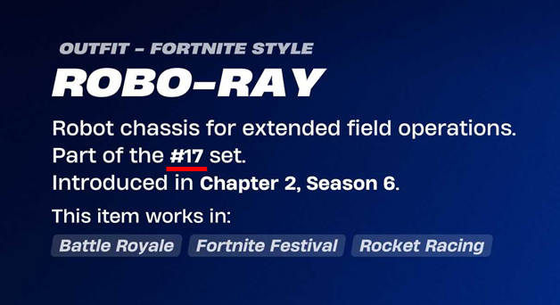 CheeseNuggetzz's tweet photo. @TheWeirdClover Unrelated but why did the deadname Ray in the Robo-Ray skin description? https://t.co/Gd7sUClQJe
