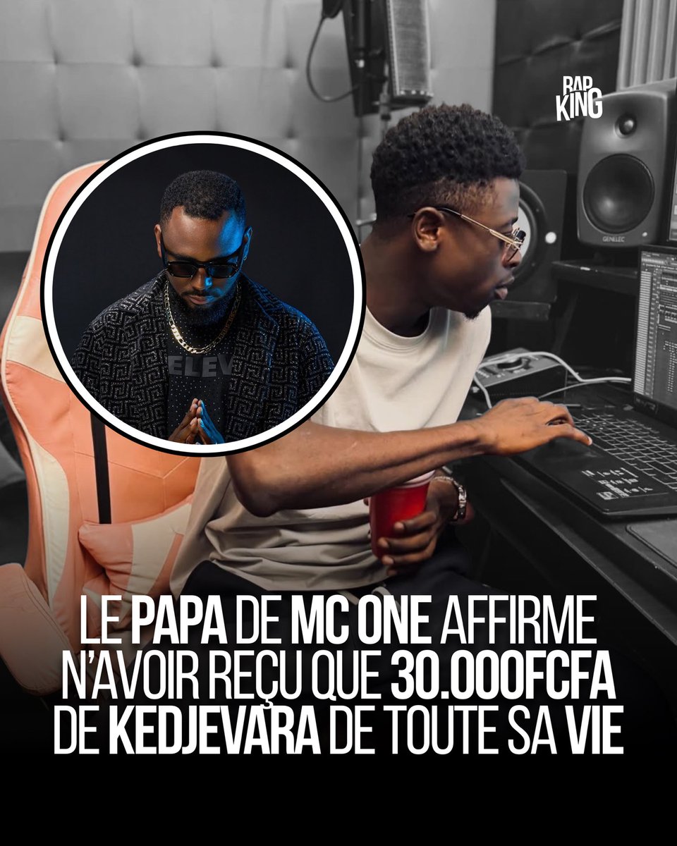 rapking634's tweet photo. 🚨BOOM| Le papa de Mc One affirme n’avoir reçu que 30.000fcfa de Kedjevara de toute sa vie depuis que ce dernier a signé son fils ! https://t.co/vhK21GHn0n