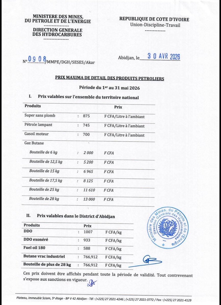 Hausse des prix du carburant :
Super : 875 F/L (contre 820 F/L auparavant)
Gasoil : 700 F/L (contre 675 F/L auparavant)

Merci au RDR ! 
Notre situation s’améliore…