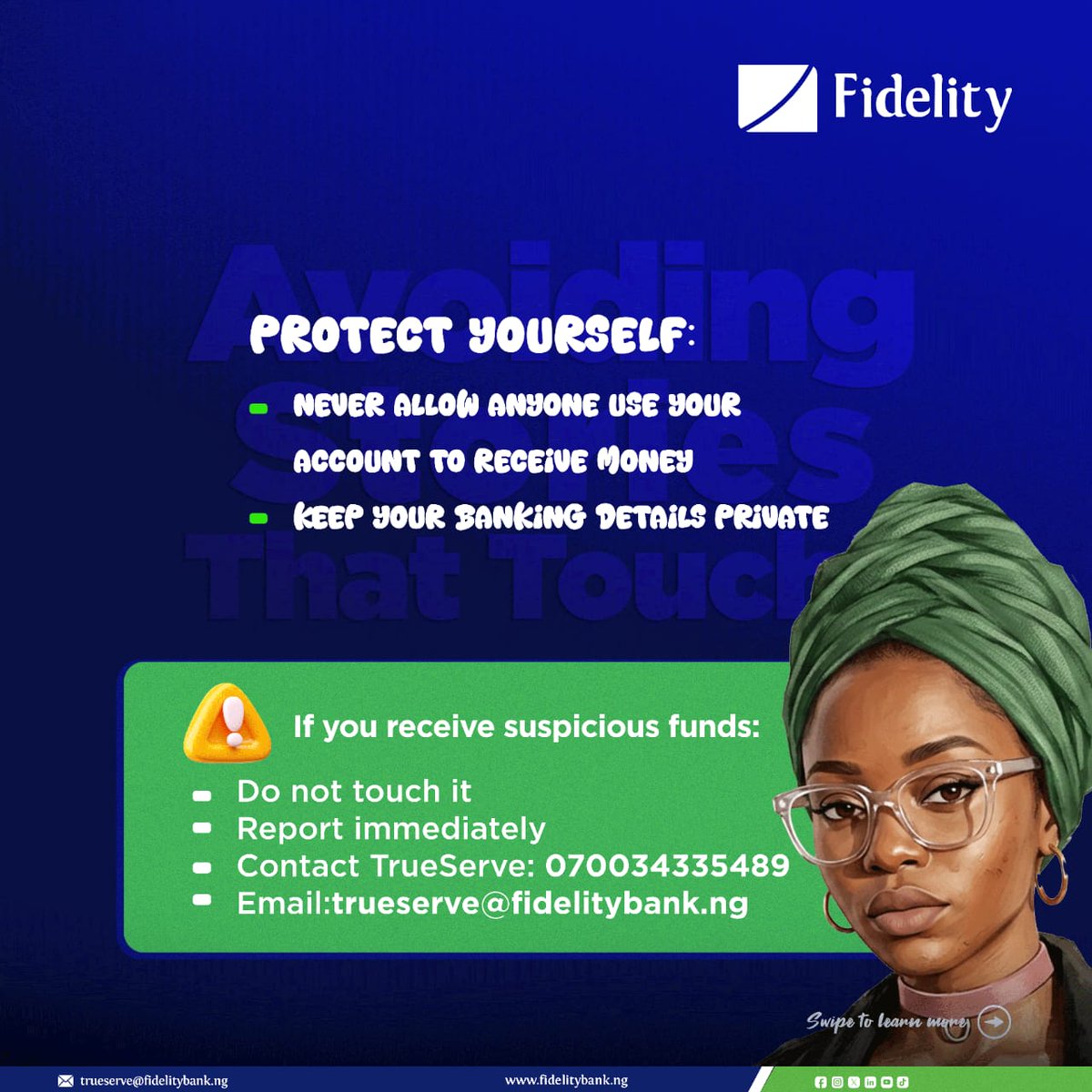 fidelitybankplc's tweet image. #CyberSecurityAwareness #FraudAwareness #WeAreFidelity #TheLifestyleBank