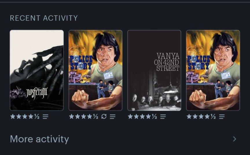 Meemgod1's tweet photo. @letterboxd it's been a varied week to say the least https://t.co/uWFmoyQ0la