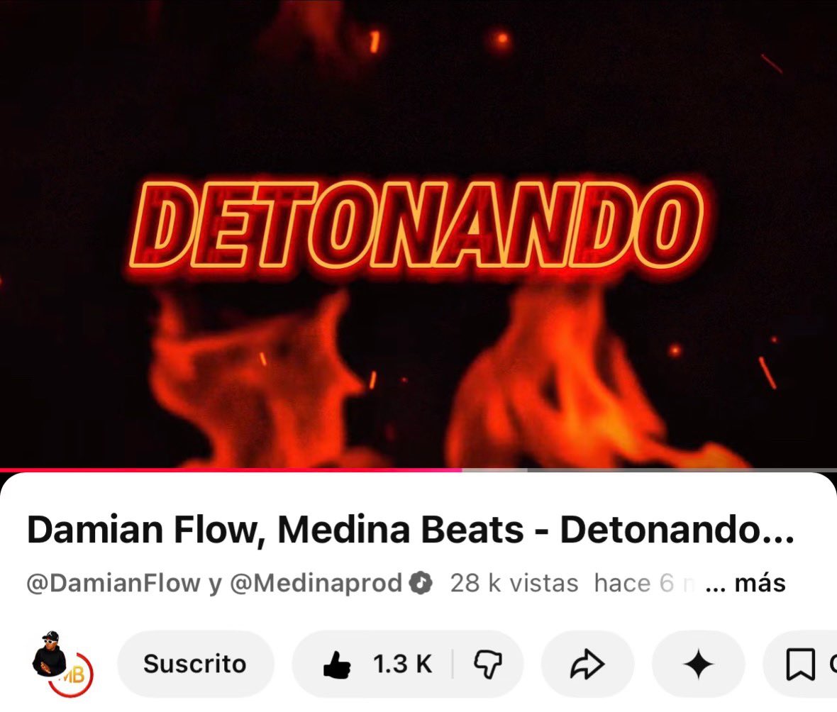 damianflow_'s tweet image. ¡Seguimos DETONANDO! 💥 Ya pasamos las 28,000 reproducciones en YouTube y esto es gracias a ustedes. Gracias por el apoyo real y por creer en el movimiento. youtu.be/P1tmpYIXJXg
.
.
#MusicaUrbana #Reggaeton #Estreno #NewMusic #YouTubeLatino
