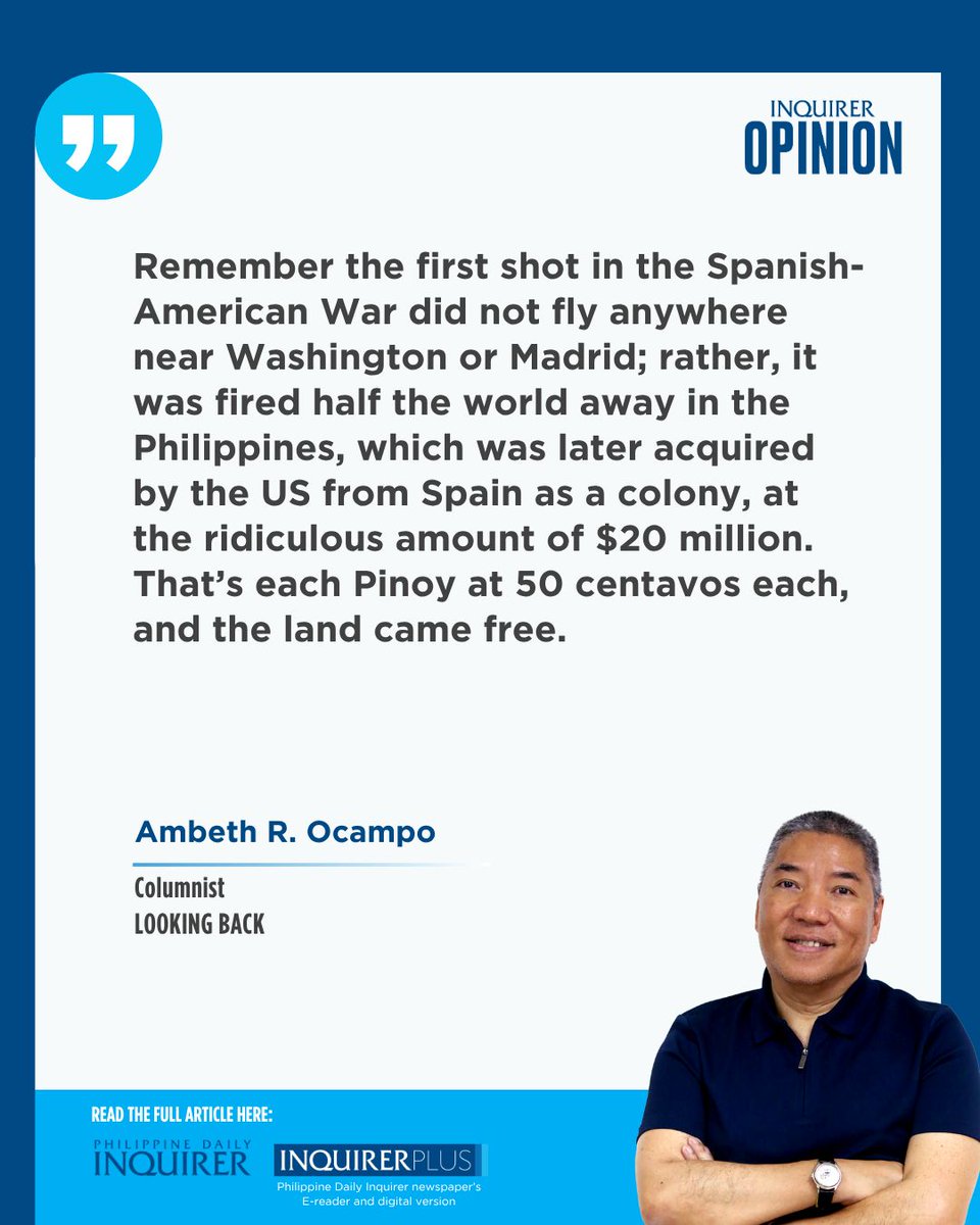 inquirerdotnet's tweet image. Today's #LookingBack by Ambeth Ocampo (May 1, 2026).

Visit opinion.inquirer.net for fearless views and more.

Get the Inquirer here: fb.com/inqplus