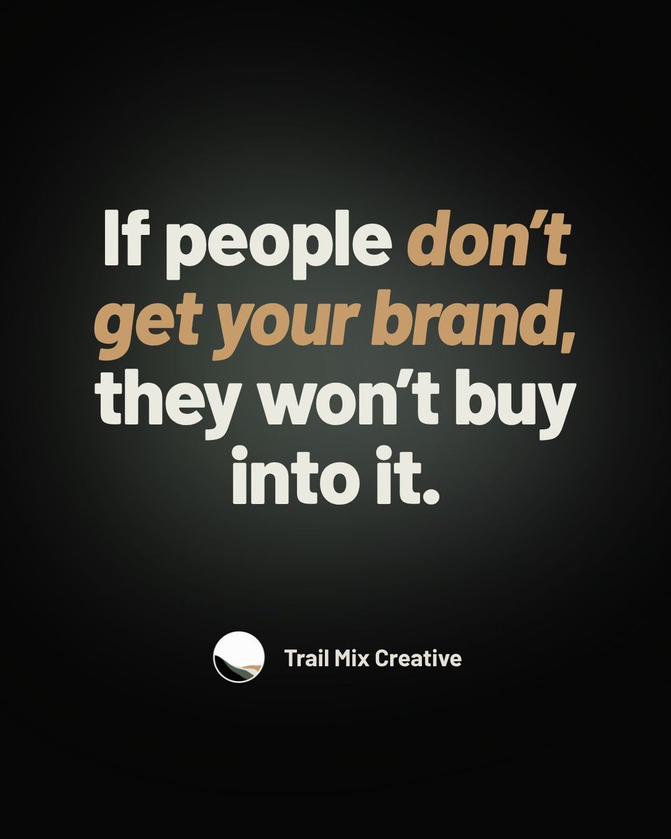 trailmixcreate's tweet photo. A strong brand isn’t just about looking good, it’s about being understood, because that’s what actually drives people to say yes. 💡 https://t.co/9yYx6aItUq