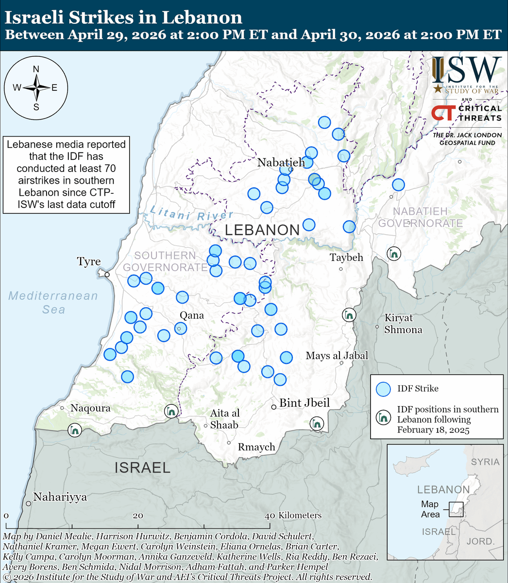 Institute for the Study of War tweet media