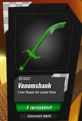 FoolEmpireRBX's tweet photo. The most Toxic Weapon IN-GAME  (In both ways...)
The Venomshank comes in handy when u want to pressure players with an agressive/evasive playstyle with some poison too 😷

Follow for even more showcases!
#RobloxDev  #Roblox https://t.co/z5f4S7p09k