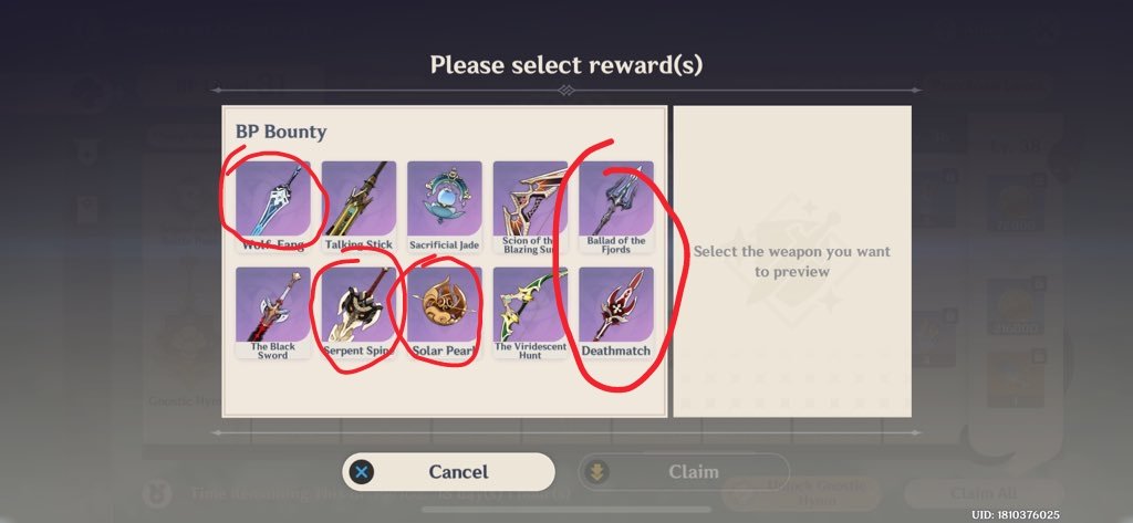 therealslimGoh's tweet photo. @aboutjahoda I would say these are the more worth it. Serpent and both the spears are quite good https://t.co/5epFa4Eenm