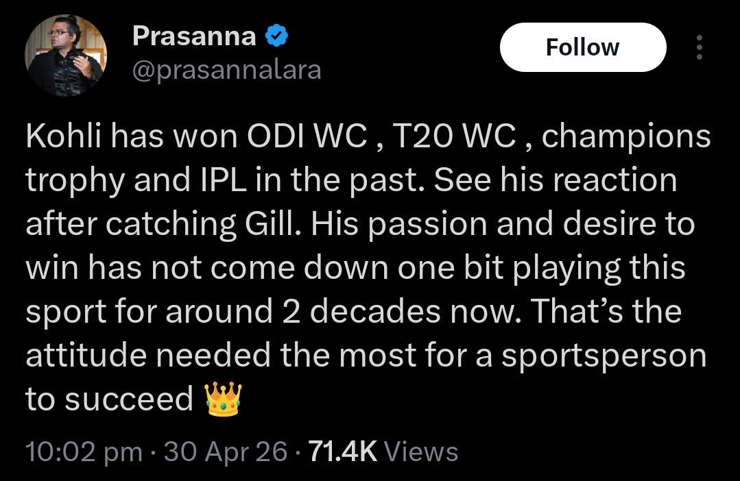 The Cricket View tweet media