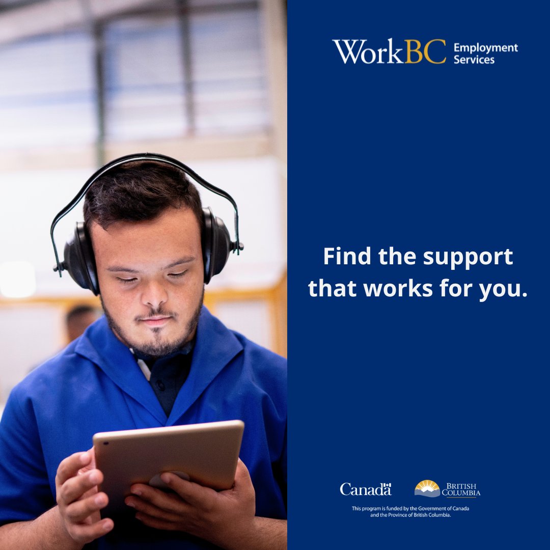 WorkBCMission's tweet photo. WorkBC supports individuals with disabilities with job planning, training, and workplace supports.
You don’t have to figure it out alone.

#WorkBC #InclusiveEmployment https://t.co/qva0cqCPAu