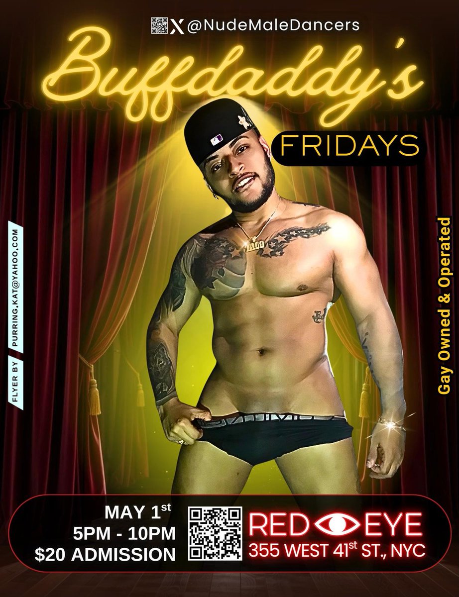 nudemaledancers's tweet photo. Early Matinee Show 5pm-10pm Friday @redeyeny Come see the Hottest Male Strippers in NYC. Big Muscle Fenix leads the way OH LA LA😍.Nobody does what we do. #Muscle #Findom #Gayforpay #Lapdances https://t.co/IQopH5nkWZ
