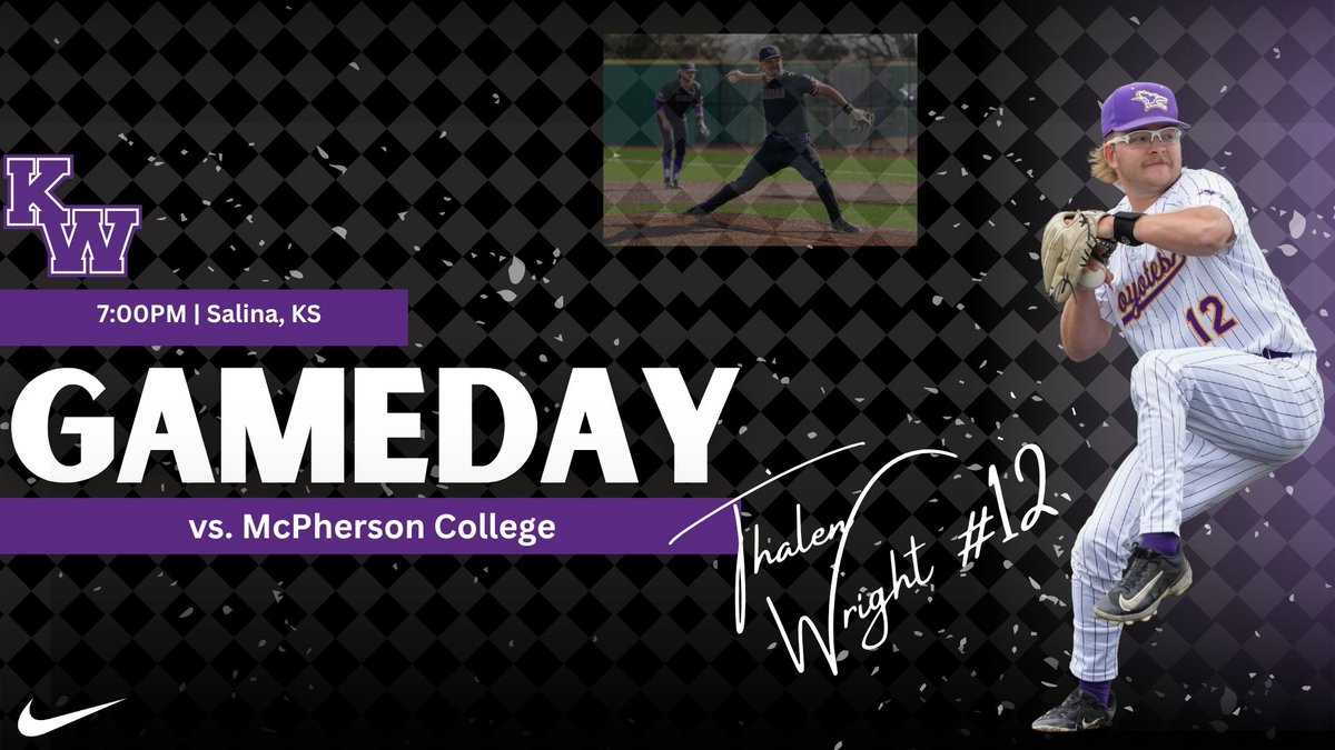 KWUBaseball's tweet photo. Back at it at Dean Evans Stadium tonight! Come on out as the guys take on McPherson College in Round 2 of the KCAC Tournament! First pitch slated for 7:00pm! Livestream will be available on the KCAC Network! #Clamps #PITP 🦞
📺 https://t.co/egL4oIIkFS https://t.co/cyUXdW136p