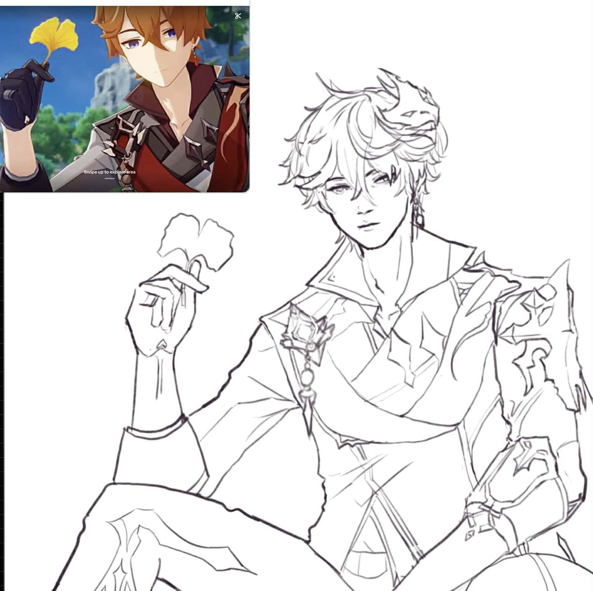 ayyawkona_'s tweet photo. Finally some progress after.. procrastinating..
#wip #tartaglia #art https://t.co/1tQjXpSDIt